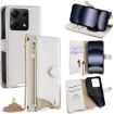 Redmi Note 14S 4G White Crossbody Chain Fishtail Litchi Leather Case - 1