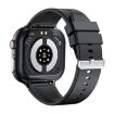 TK17 1.91" Horizontal Screen Leather Strap Smart Watch ECG (Black) - 3