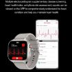 TK17 1.91" Horizontal Screen Smart Watch with ECG, Leather Strap (Brown) - 8