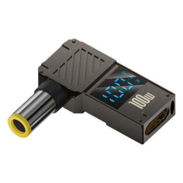100W Type-C to 7.9x0.9mm Digital Display Computer Charging Adapter - 1