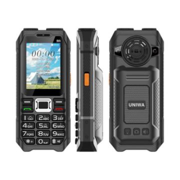 UNIWA M6000 Keypad Phone, 2.4", Dual Flashlights, 4 SIM, SOS, EU Plug - 1