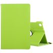 Samsung Galaxy Tab A7 T500 Green Litchi Texture 360 Rotating Leather Case - 1