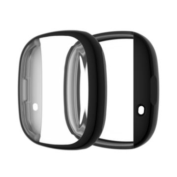 Fitbit Versa 3/Sense Black TPU Protective Case - Full Coverage Plating - 1
