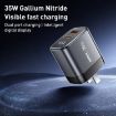 REMAX U2-AC 35W USB & Type-C GaN Fast Charger with Digital Display UK Plug - 2