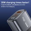 REMAX U2-AC 35W USB & Type-C GaN Fast Charger with Digital Display UK Plug - 4