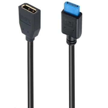 8K DP1.4 DisplayPort Male to Female Cable for Device Testing, 0.3m Length - 1