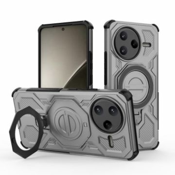 Redmi K80 Pro 5G Grey MagSafe Magnetic TPU+PC Phone Case - 1