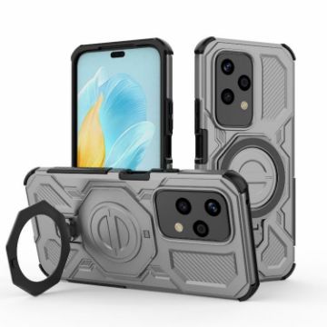 For Honor 200 Lite 5G Grey MagSafe Magnetic TPU+PC Phone Case - 1