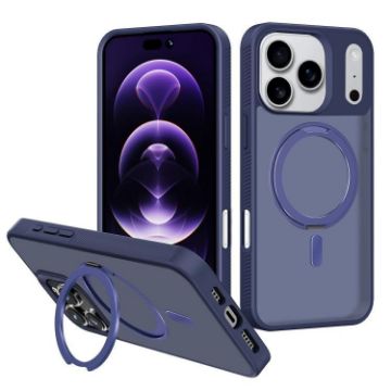 iPhone 17 Pro Max Kalebol MagSafe Rotating Holder Case - Blue - 1