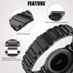 16mm Silver Titanium Alloy Watch Band with Three Beads Flat Buckle - 7