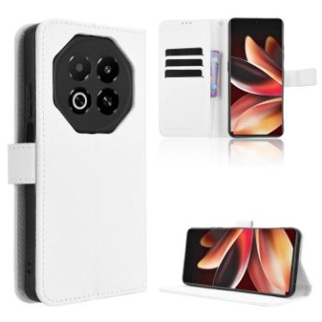 Meizu Note 16 5G White Diamond Texture Leather Phone Case - 1