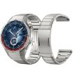 Huawei Watch 4 Pro Titanium Alloy Band - Silver Bamboo Joint HW Buckle - 4