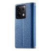 Redmi Note 13 Pro/Poco X6 Leather Wallet Case with Strap - Dark Blue - 3