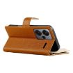 Redmi Note 13 Pro+ Brown Leather Wallet Case with Strap & Multi-card Slots - 5