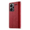Redmi Note 13 Pro+ Global Leather Wallet Case with Strap (Red) - 3