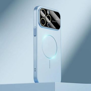 iPhone 15 Pro Max Kalebol MagSafe Frosted PC Case - Sierra Blue - 1