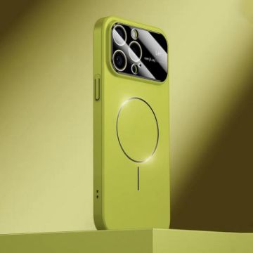 iPhone 15 Pro Kalebol MagSafe Frosted PC Case - Avocado Green - 1