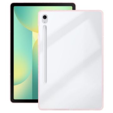 Samsung Galaxy Tab S9/S10 FE Pink TPU Hybrid Clear Acrylic Case - 1