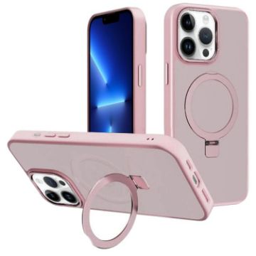 iPhone 13 Pro Pink Kalebol Metal Lens Frame MagSafe Holder Case - 1