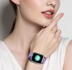 Apple Watch Band 46/49/45/44mm Double Loop Nylon Braid Rainbow Strap - 5