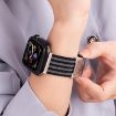 Apple Watch 38/40/41/S10 42mm Green White Nylon Braided Band - 6