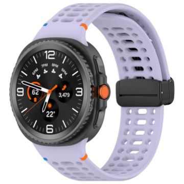 Samsung Galaxy Watch 8/8 Classic Magnetic Black Buckle Silicone Band - 1