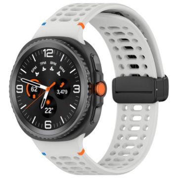 Samsung Galaxy Watch 8/8 Classic Magnetic Black Buckle Silicone Band - 1