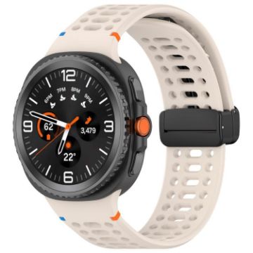 Samsung Galaxy Watch 8/8 Classic Magnetic Black Silicone Band - 1