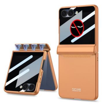 Samsung Galaxy Z Flip7 5G Case - GKK Privacy Film, Magnetic, Orange - 1