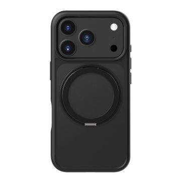 iPhone 17 Pro Max Kalebol Frosted MagSafe Acrylic TPU Case (Black) - 1