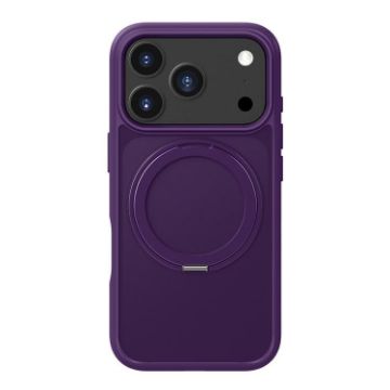 iPhone 17 Pro Max Purple MagSafe Holder Acrylic TPU Case - Kalebol - 1