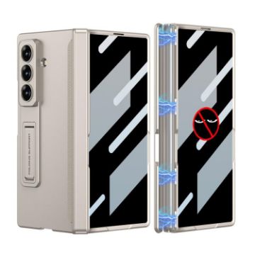 Samsung Galaxy Z Fold7 5G Privacy Film Magnetic Case Titanium Grey - 1