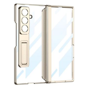 Galaxy Z Fold7 5G GKK Magnetic Hinge Case with Holder - Gold - 1