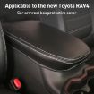 Toyota RAV4 2000 Armrest Box Leather Cover - Black Red - 2