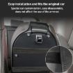 Toyota RAV4 2000 Armrest Box Leather Cover - Black Red - 6