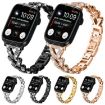 Apple Watch Band 38/40/41/S10 42mm 20mm Diamond Metal Silver - 6