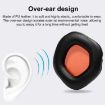 Replacement Earpads for ASUS ROG Strix 7.1 - Black Orange Protein Leather - 3