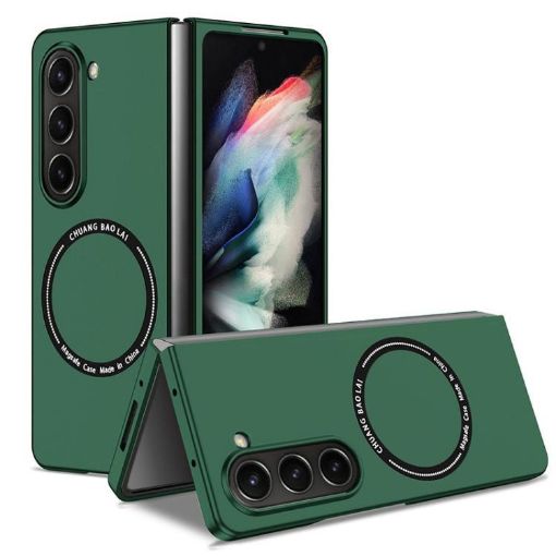 Samsung Galaxy Z Fold6 Kalebol MagSafe Shockproof Frosted Case Green - 1