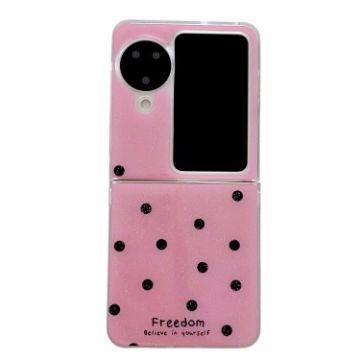 OPPO Find N3 Flip Case - Rose Red Glitter Powder Dots Pattern - 1