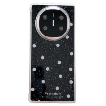 Huawei Mate X6 Phone Case - Black Glitter Powder Dots Pattern - 1