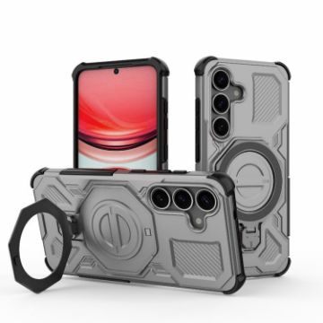 Samsung Galaxy S25 5G Grey MagSafe Magnetic TPU+PC Phone Case - 1
