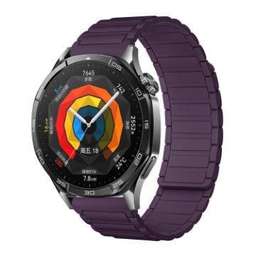 20mm Plum Tri-beads Magnetic Silicone Watch Band - 1