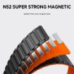 22mm Light Mint Starlight Magnetic Silicone Watch Band Tri-beads - 4