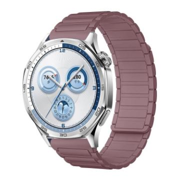 22mm Smoky Purple Tri-beads Magnetic Silicone Watch Band - 1