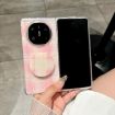 Huawei Mate X6 Glitter Dots Phone Case with Holder - White - 3
