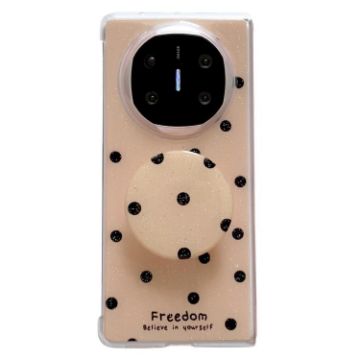 Huawei Mate X6 Glitter Dots Phone Case with Holder - Gold - 1