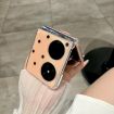 Huawei P50 Pocket Gold Glitter Dots Phone Case with Holder - 5