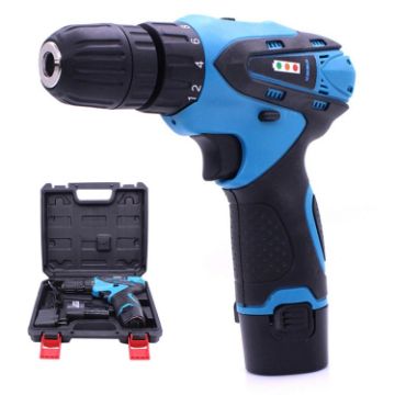 VOTO 12V Rechargeable Hand Drill Set with LED, US Plug, Random Color - 1