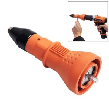 Electric Rivet Nut Gun Adapter Tool 220V for Cordless Drill (Orange) - 1