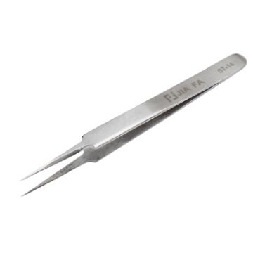 JIAFA ST-14 Steel Tweezers - High-Hardness, Anti-Magnetic, Anti-Acid - 1